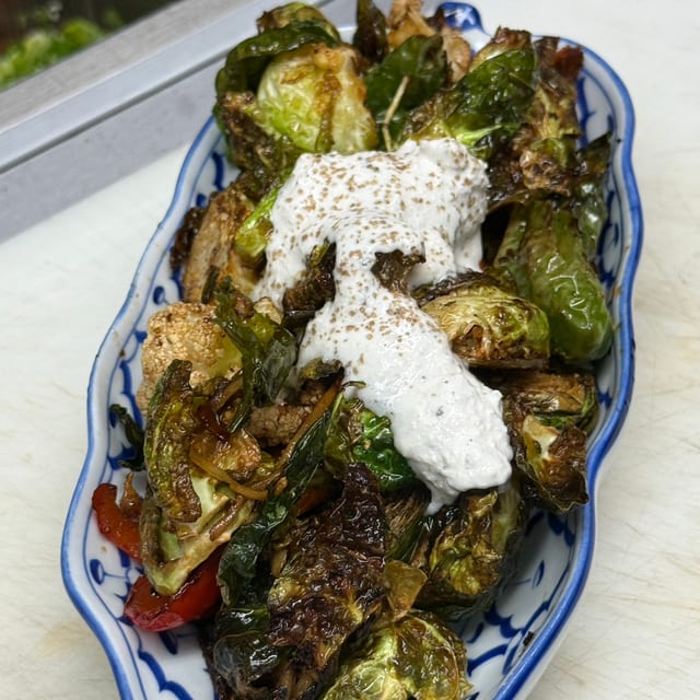 Spicy Brussel Sprouts.