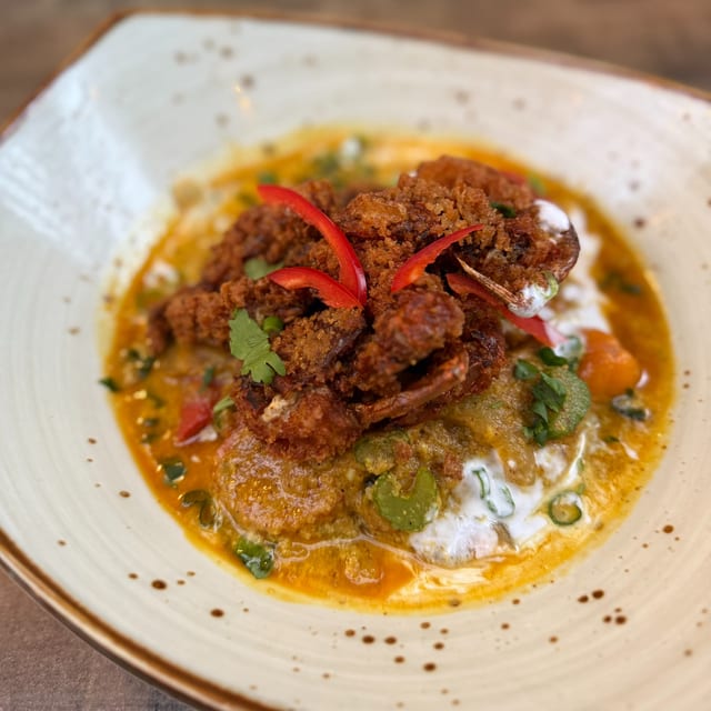Phu Pad Karee: Softshell Crab Spring Curry.