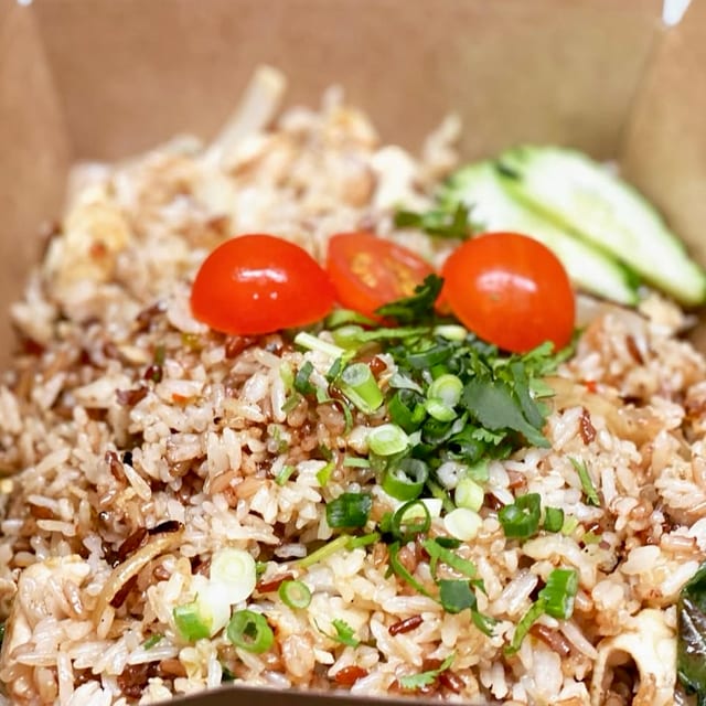 Kow-Pad-Kra-Pow (Thai Spicy Fried Rice).
