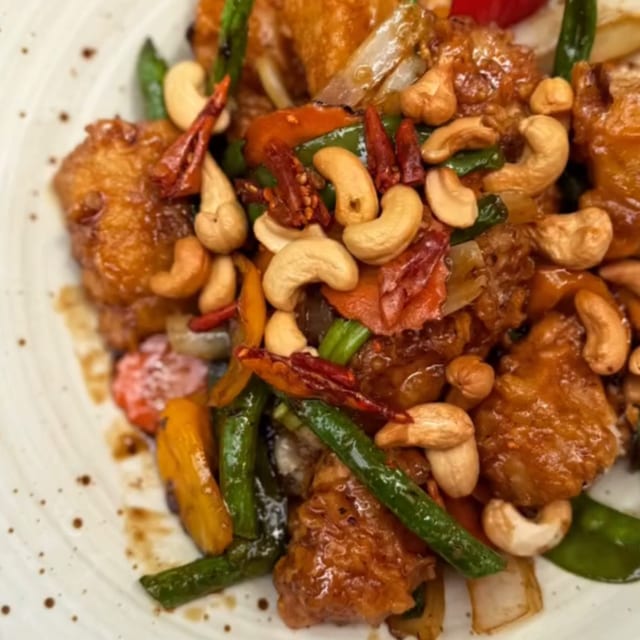 Crispy Fish And Cashew Nuts (GF).
