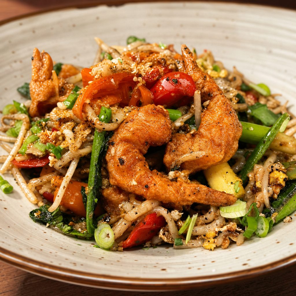 Spicy Garlic Noodles.