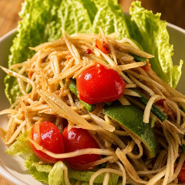 SomTum: Thai Green Papaya Salad.