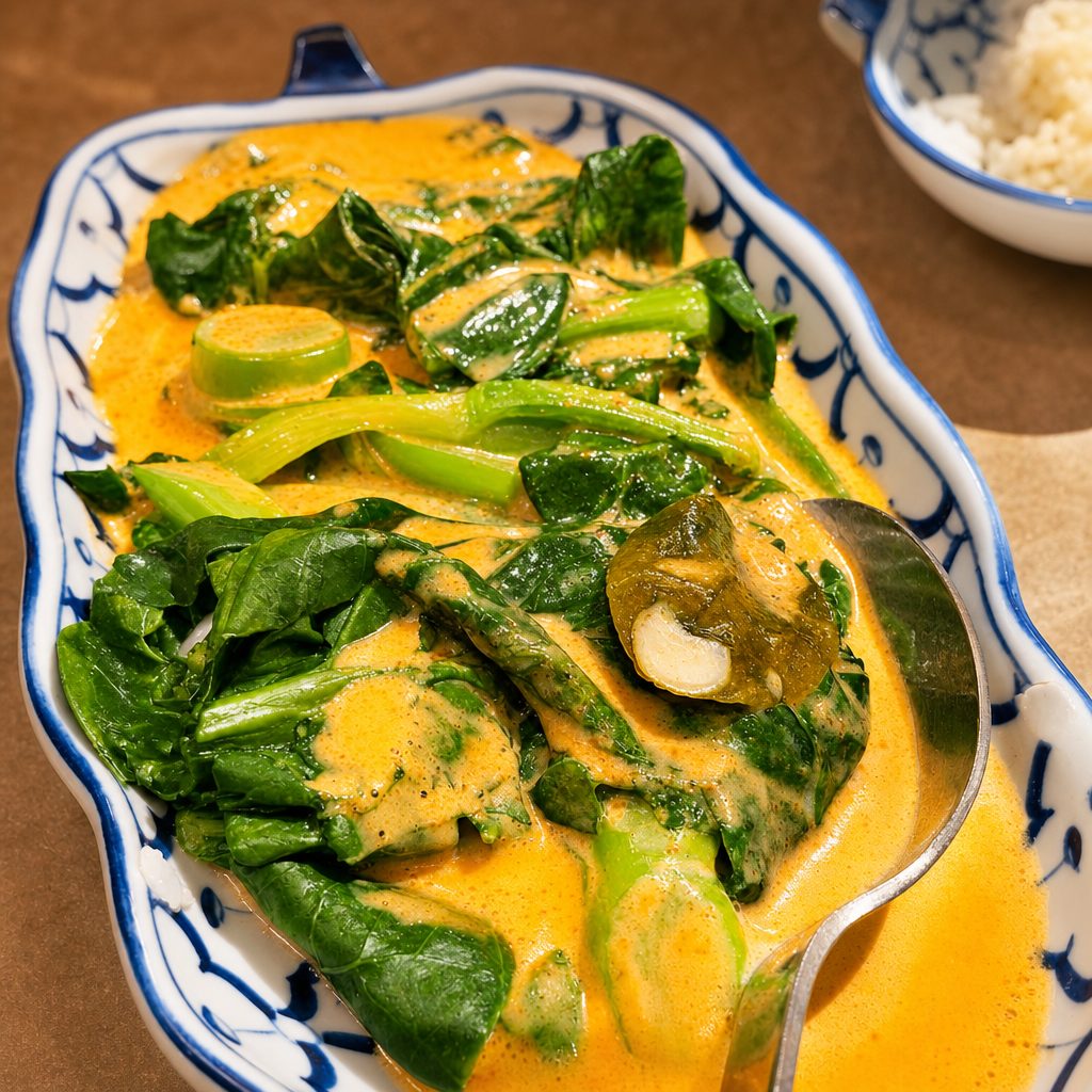 Tender Greens with Panang Sauce (V) (GF) - Side.