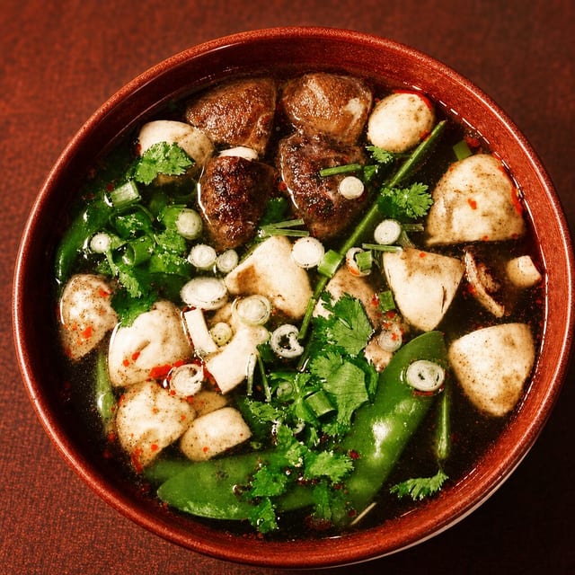 Tom Yum: Thai Hot n Sour Soup - bowl.