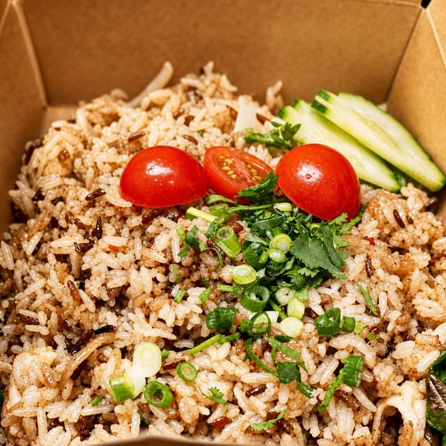 Kow-Pad-Kra-Pow (Thai Spicy Fried Rice).